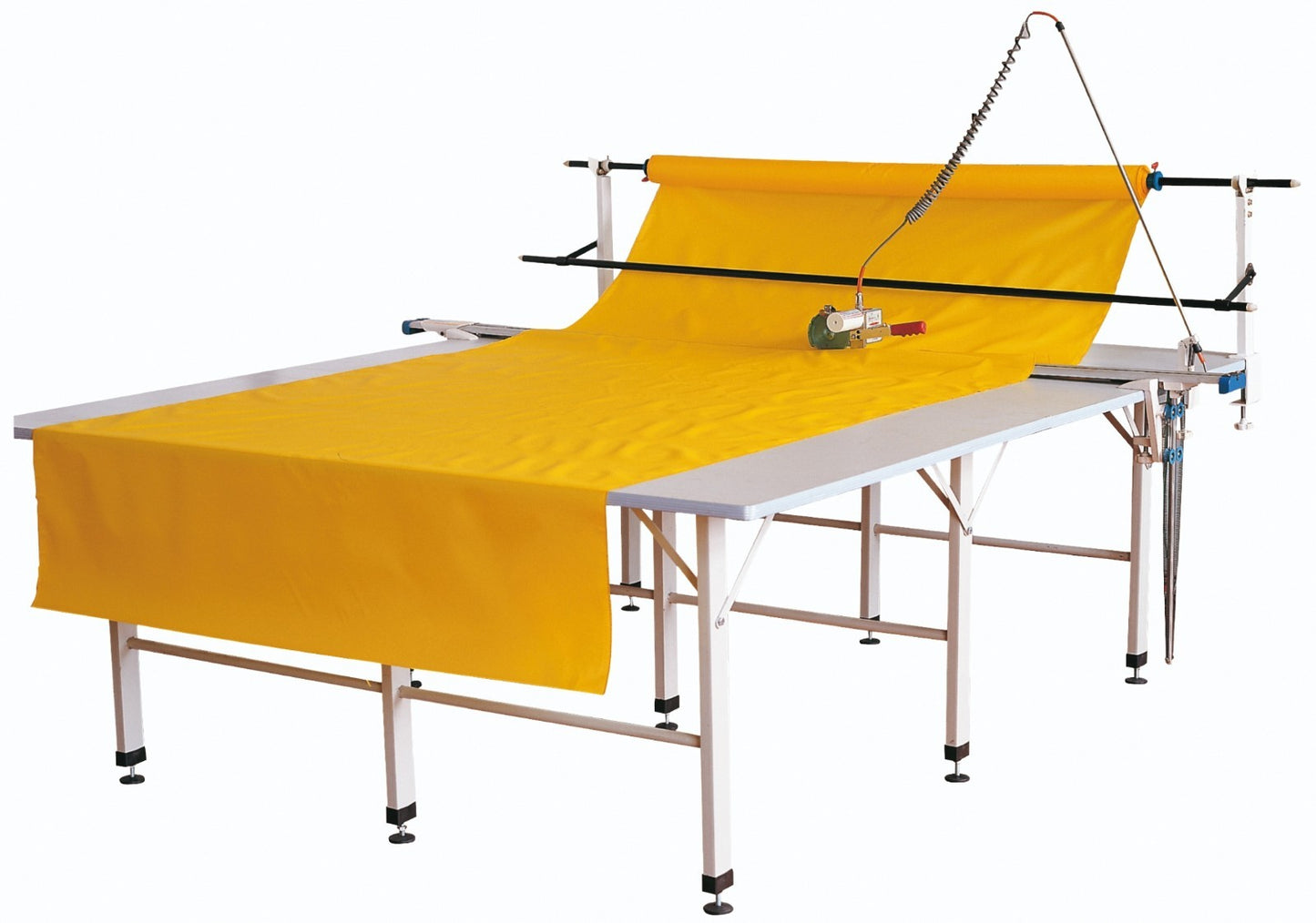 4" Fabric End Cutter Machine up to 96" across, Semi Automatic complete set 110v