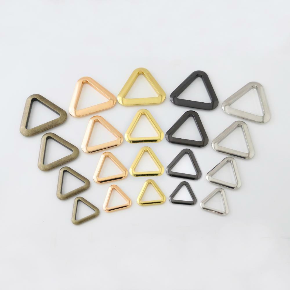 Metal Flat CAST Ring - Triangle alloy for straps,purses,bags,Choose Size & color