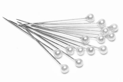 Ball Head Pins WHITE Color 200/box 1-3/4" ,sharp ,perfect for sewing & quilting