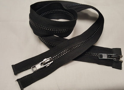 Two-Way (Double or Dual) #8 Metal Zippers for bags,jackets & pillows choose size