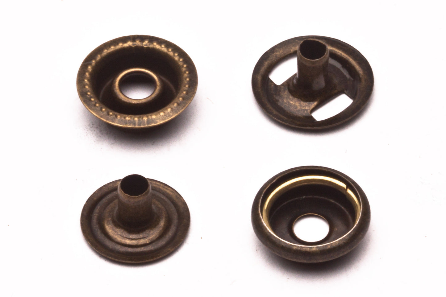 20 Ligne12.5mm (1/2") Ring Snaps 4 Part Durable,heavy duty and sturdy, usa sale