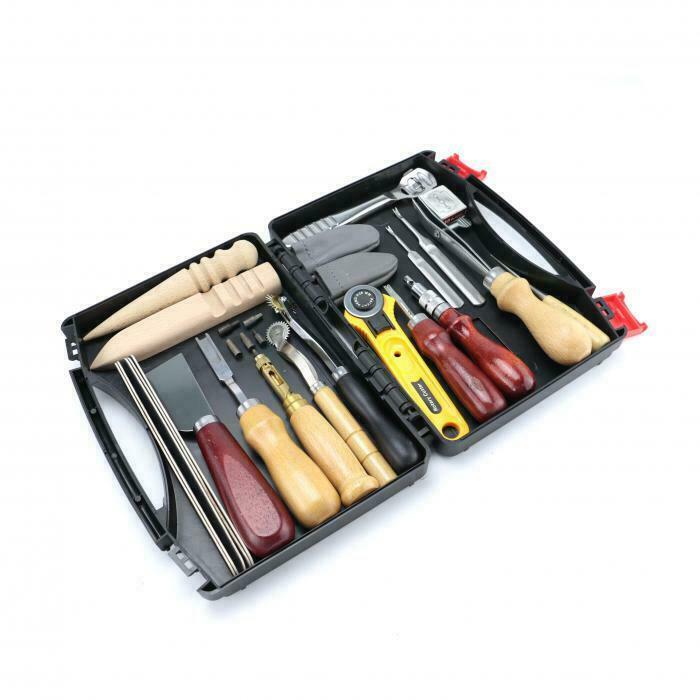 25 Piece Leather Working Tool Supply Kit FREE SHIPPING US SELLER