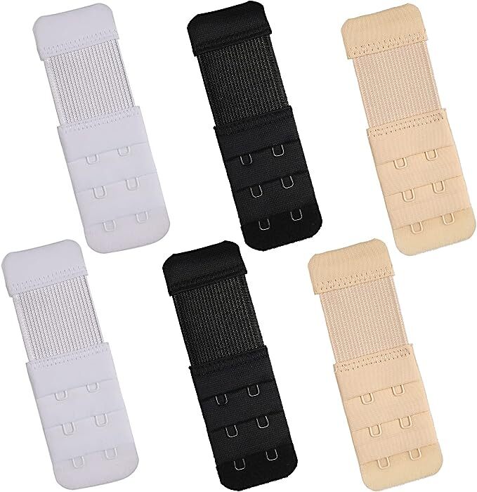 12 Pcs Womens Bra Extenders - Elastic Bra Extension Straps FREE SHIPPING