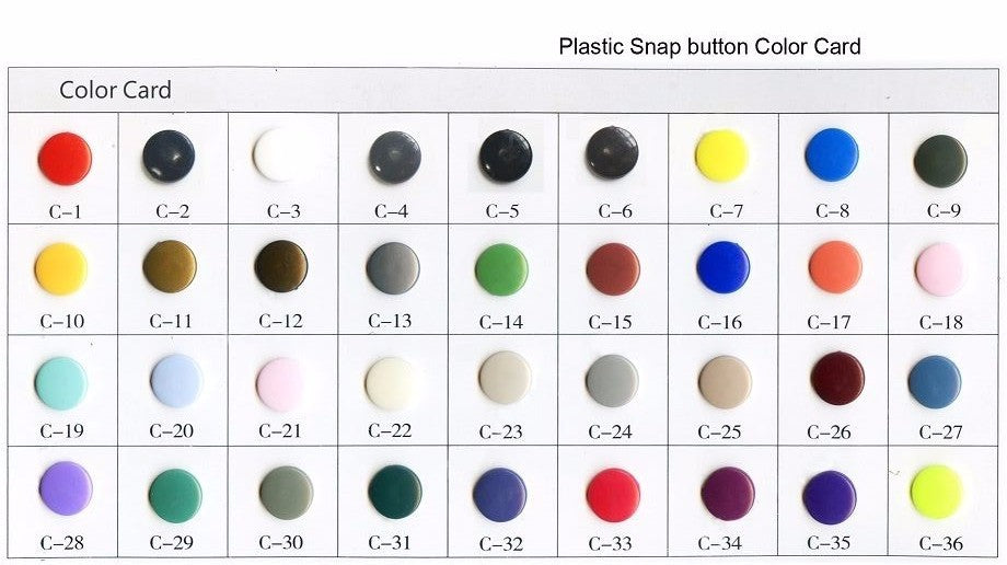 Fastener Snap KAM Button set (T5) 12.5mm  Plastic Resin Press Stud Cloth Diaper