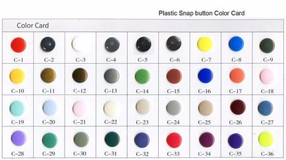 Fastener Snap KAM Button set (T5) 12.5mm  Plastic Resin Press Stud Cloth Diaper
