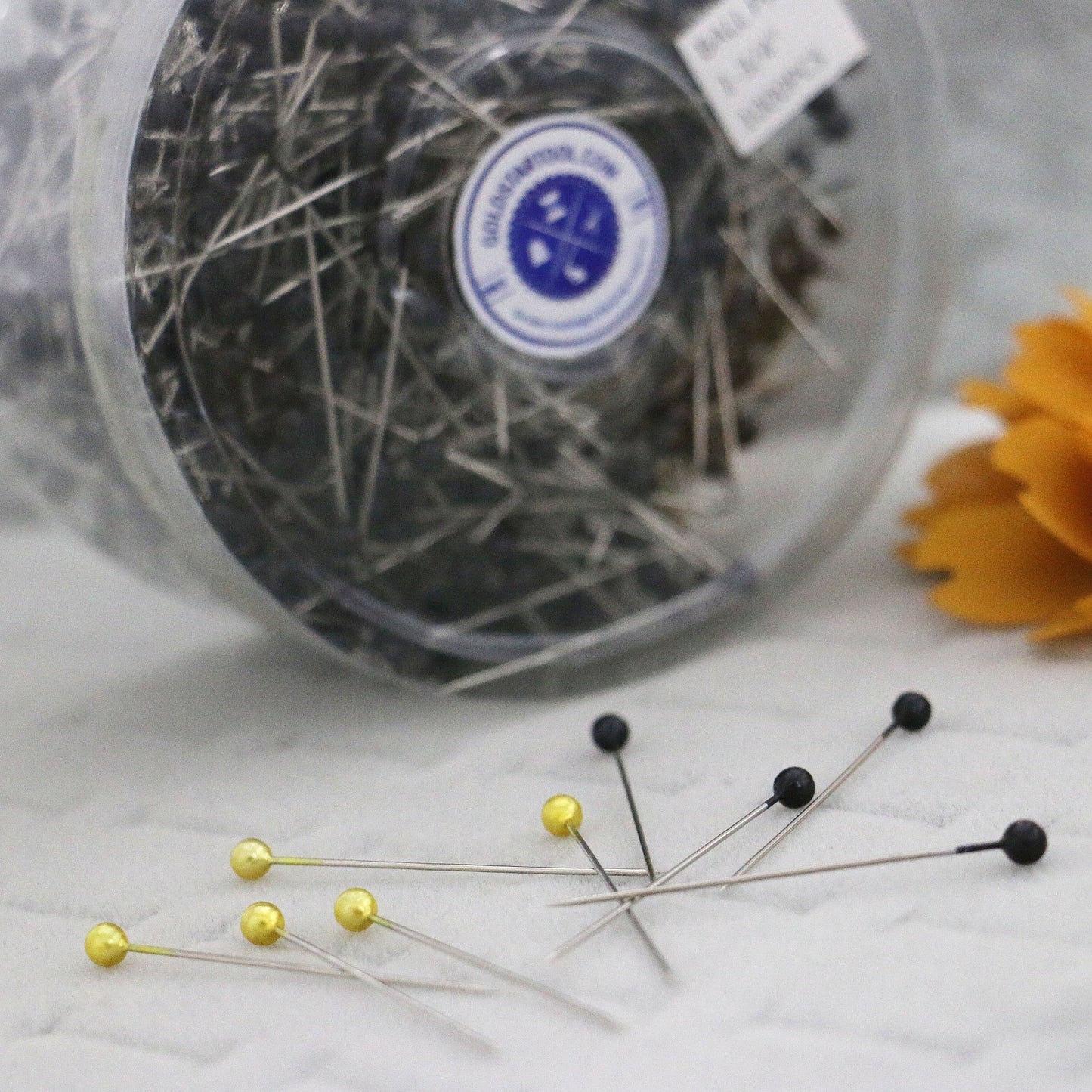 Ball Head Pins Yellow 200/pack,AVAILABLE IN Sizes:1", 1-1/2", 1-1/4", 1-3/4" USA