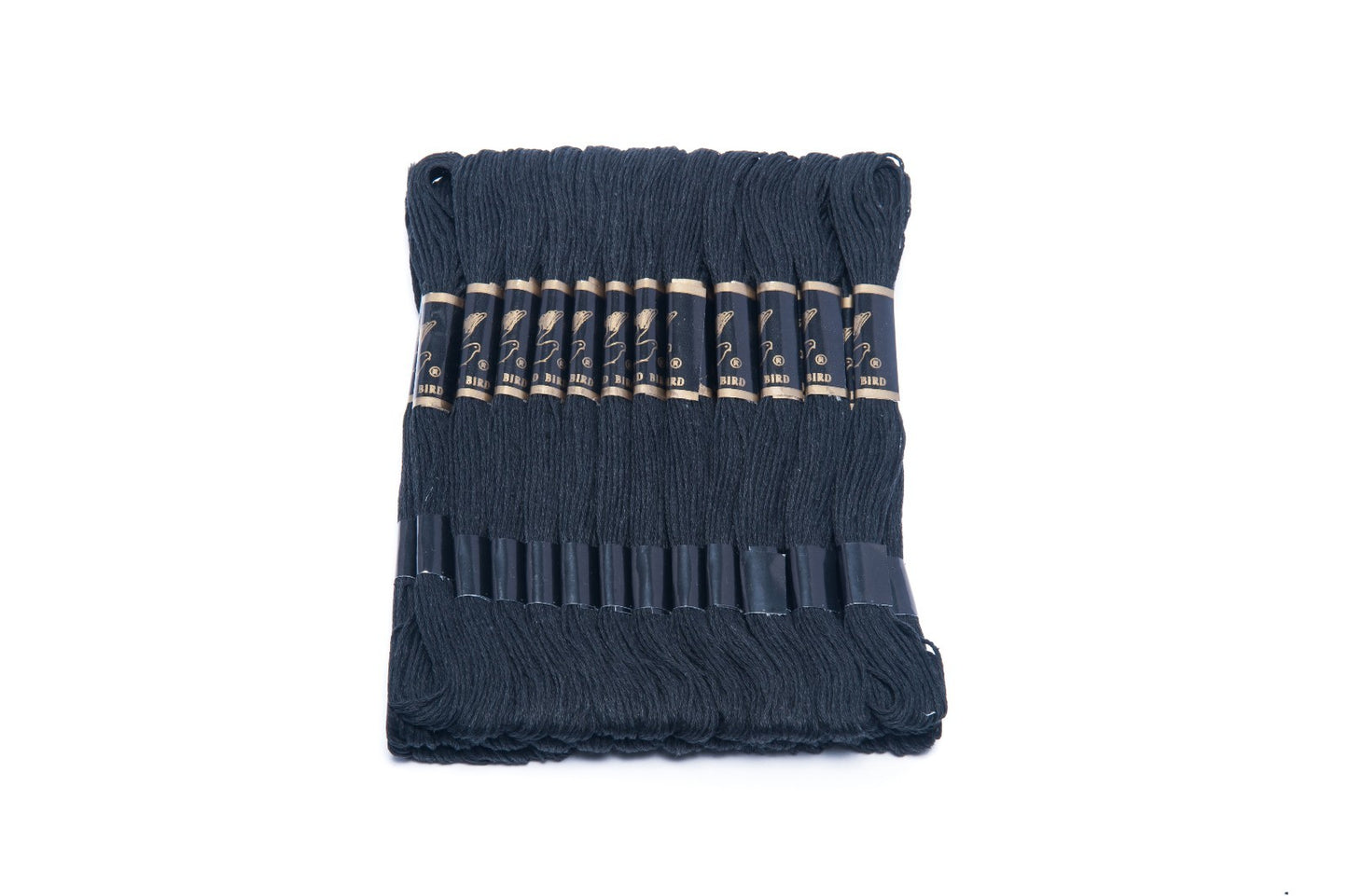 Embroidery Floss 36 SKEINS in BLACK 8.75 Yards 100% Mercerized Cotton, 6 Strand