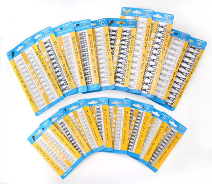 48 PCS Hook and Eye, BLACK or SILVER, Size #0~#10 US SELLER FREE SHIPPING