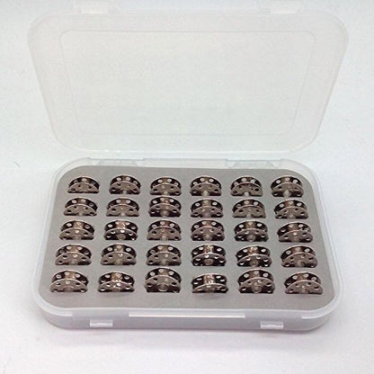 30pcs Bobbins In Box 45785 For Singer 221 222 Featherweight 301,BERNINA 117 217