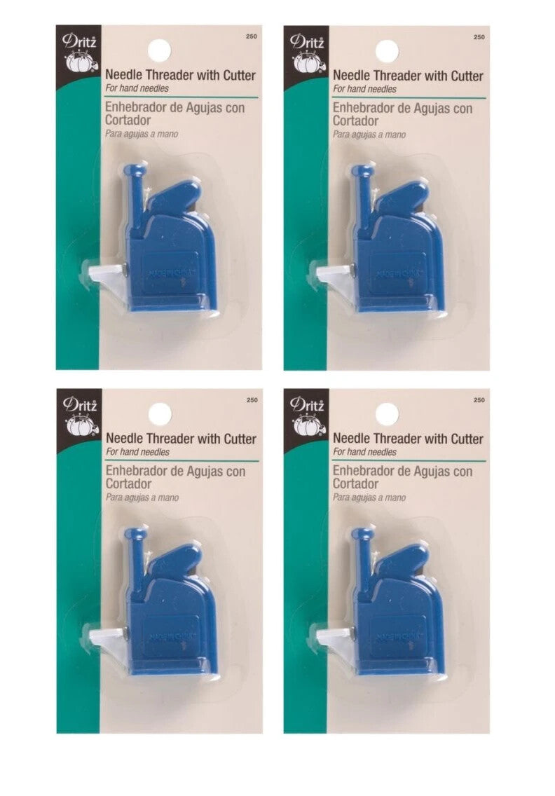 PACK OF 4 Needle Threader w/ Cutter Sewing Tailors Fashion US SELLER, SHIPS FREE