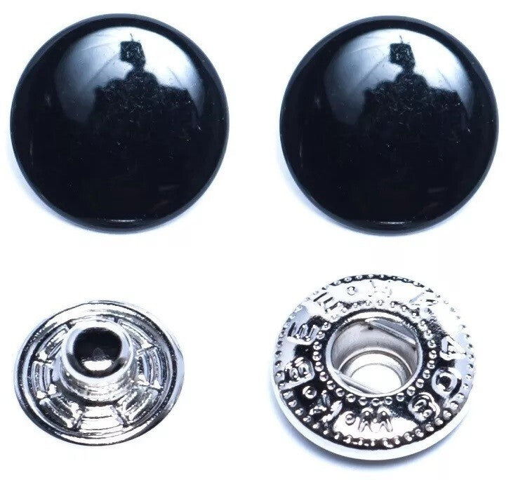 DOUBLE CAP METAL Spring Snaps CHOOSE COLOR (100 sets) or (24 sets) choose size