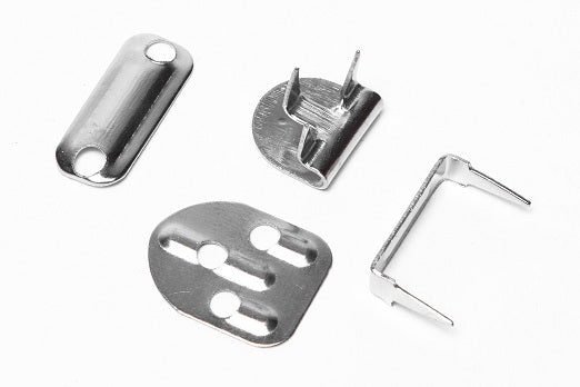 Trouser / Skirt Bars & Hooks with Prong (no-sew) NICKEL (24 Sets)4 parts per set