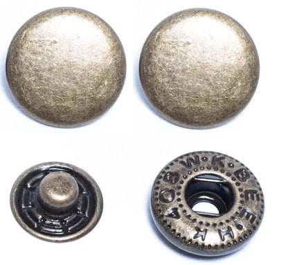 DOUBLE CAP METAL Spring Snaps CHOOSE COLOR (100 sets) or (24 sets) choose size