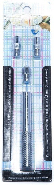 Small Eyelet Setter for 1/16", 1/8" and 5/32" eyelets (#00000, #0000 and #000 )