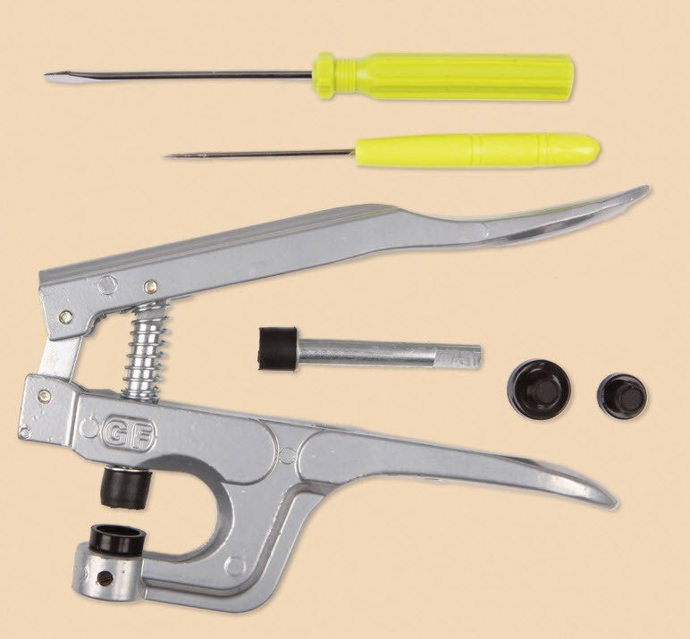 KAM Button Fastener Snap Pliers For Plastic Resin Snap Pop Fasteners Full Set