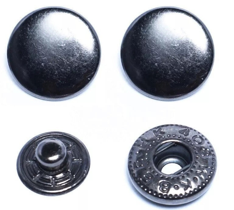 DOUBLE CAP METAL Spring Snaps CHOOSE COLOR (100 sets) or (24 sets) choose size