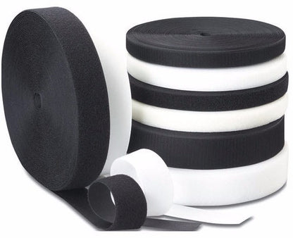 Hook and Loop sew-on black,white,red, beige, gray & hunter green ,10 or 27 yards