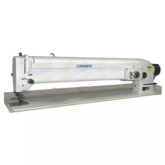 Consew 146RBL-3A-1 Long-Arm Walking Foot 3-Step Zig-Zag Industrial Sewing Machine