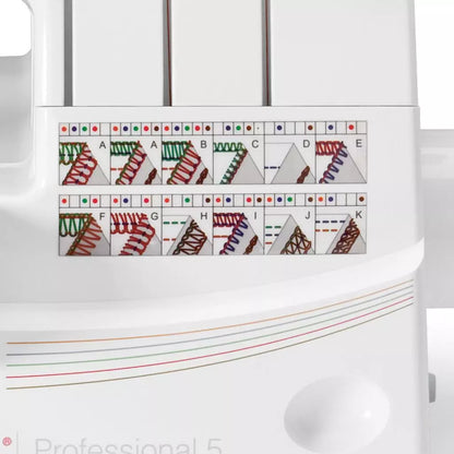 Singer Professional 5 14T968DC: 5-4-3-2 Thread Overlock & Coverstitch Serger Sewing Machine