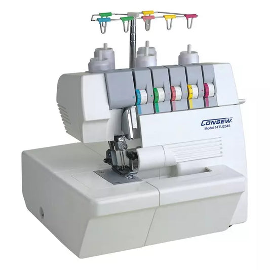 Consew 14TU2345 Portable Multi-Function "Coverlock" Sewing Machine