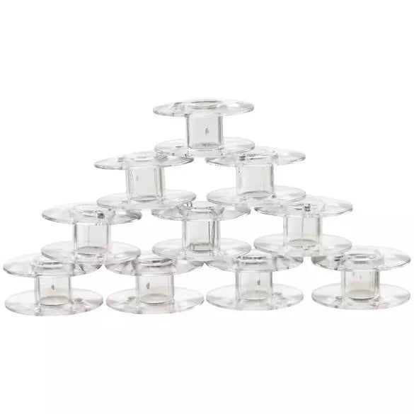 Class 66 Clear Plastic Bobbins - Singer #172336-S