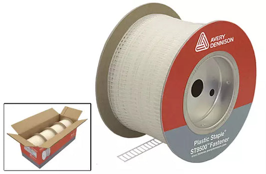 Avery Dennison - 1/2" Clear Plastic Staples 100m For ST9500