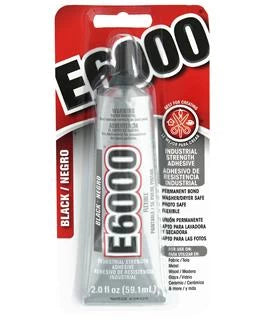 Black Eclectic Adhesive E6000 2oz Carded