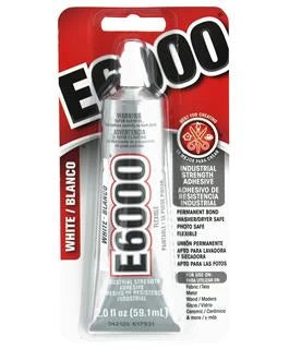 White Eclectic Adhesive E6000 2oz Carded