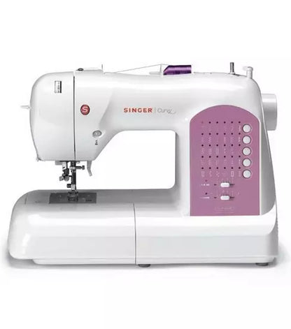 Singer 8763 Curvy Computerized Sewing Machine – 30 Built-In Stitches with SwiftSmart™ Threading & Drop & Sew™ Bobbin System