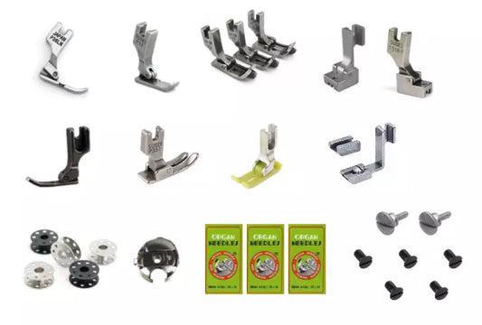 Single Needle Lockstitch Presser Foot Kit - 27 Piece Kit