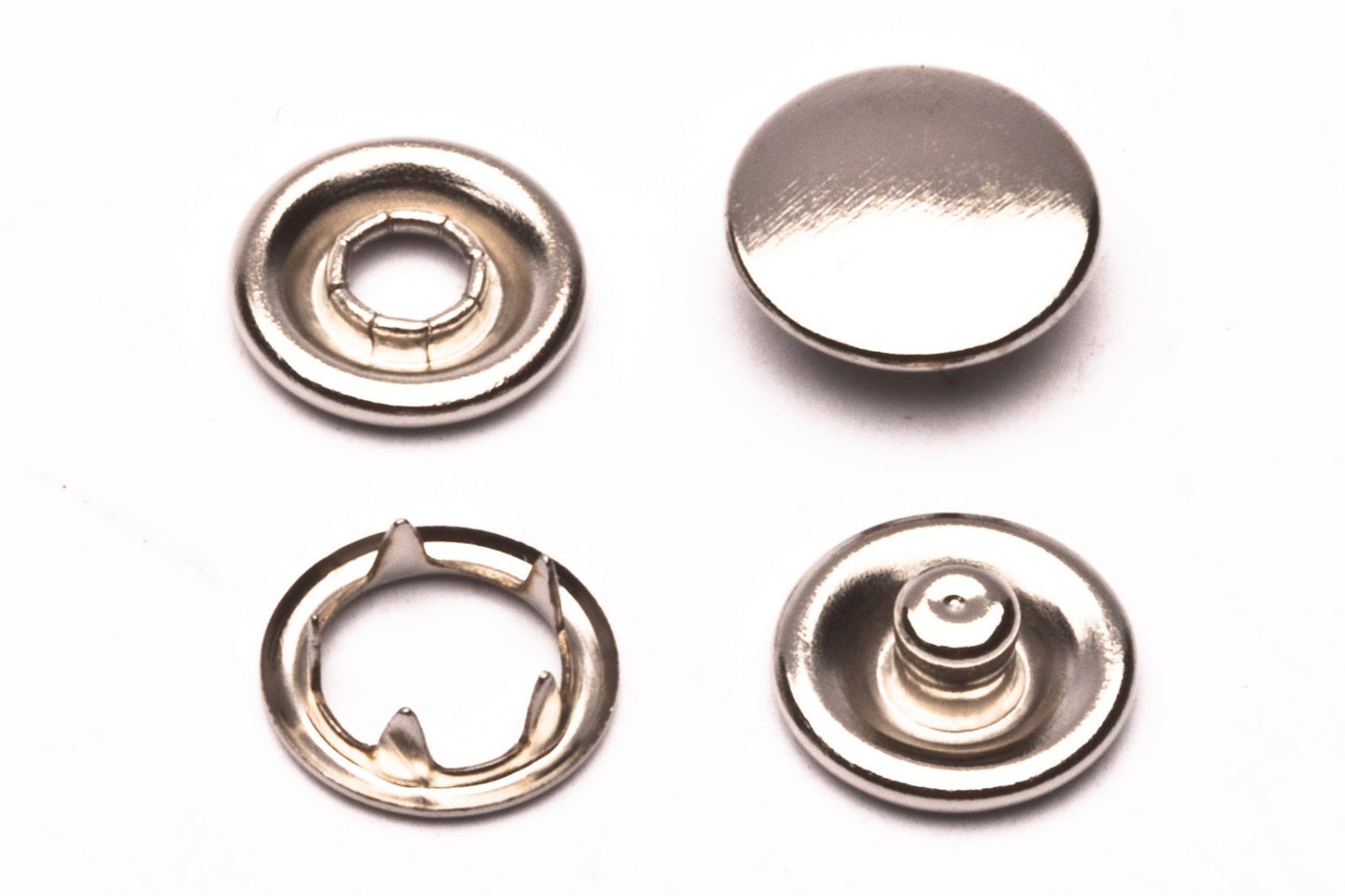 Ring Snaps, Prong with Button Cover 9.5,11,15 MM,CHOOSE COLOR & QUANTITIES USA