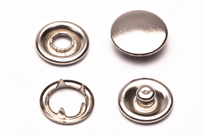 Ring Snaps, Prong with Button Cover 9.5,11,15 MM,CHOOSE COLOR & QUANTITIES USA