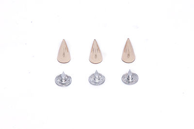 Rivets, Spikes GOLD or SILVER (100 sets) Two parts,Choose from pull-down menu.