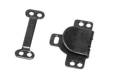 SEW ON Trouser / Skirt Hooks & Bars (9.5mm flat) 24SET all steel black color usa