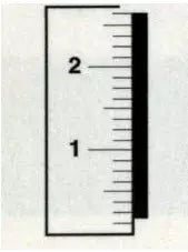 Fairgate Vertical Rule 36" X 1"