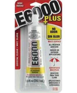 Eclectic Adhesive E6000 Plus No Odor 1.9oz Crystal Clear