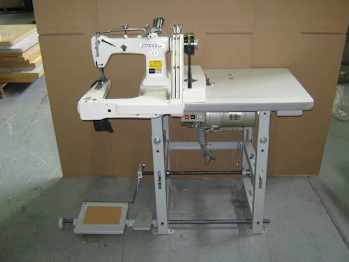 Consew 345-3 High-Speed 3-Needle Feed-Off-The-Arm Chainstitch Machine