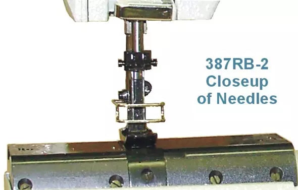 Consew 387RB-2 Heavy Duty Twin Needle Cylinder Arm Walking Foot Industrial Sewing Machine