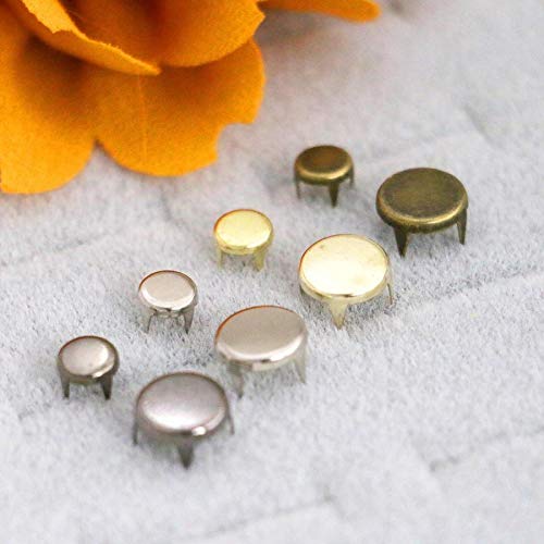 GoldStar Tool Prong Rivets Dome Shaped Rivets for Fabric, Leather, Upholstery | Craft Supplies