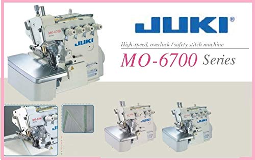 Juki MO-6714 Industrial Serger Overlock Machine 4 Thread Fully Submerged Table,Servo Motor. LED. DIY.