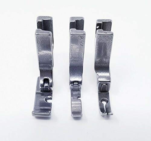 MACOSKI Supplies for 3 Piece Left Cording WELTING Zipper Foot Set fits JUKI DDL5550 DIY for Sewing Machines Accessories