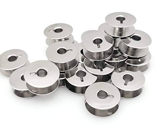 DENALY 10pcs L Metal Bobbins Compatible with Sewing Machine Alphasew Bernina Brother Riccar Baby Lock +More #55623S SA159 H12413002