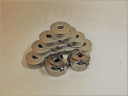 2 BOBBIN CASE(52237) & 10 ALUMINUM BOBBIN FOR JUKI INDUSTRIAL SEWING MACHINE