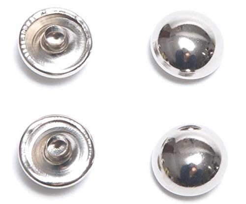 GoldStar Tool Rivets - Mushroom Dome Shaped Rivets with Smooth Finish, Modern Designer Rivets for Crafts, Ribbons, Belts, Mixed Media Craft Projects