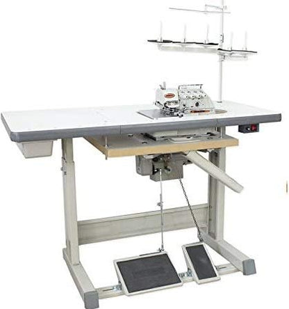 Juki MO-6714 Industrial Serger Overlock Machine 4 Thread Fully Submerged Table,Servo Motor. LED. DIY.