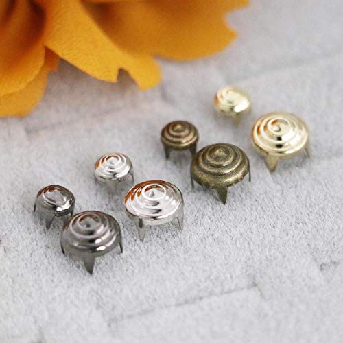GoldStar Tool Prong Rivets Cone Design Studs, Leather Craft Rivets, Fabric Buttons