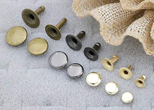 GoldStar Tool Single-Sided Round Rivets - Round Shaped Fabric Rivets | Fixing Tool Kit | Mixed Media Craft Accessories