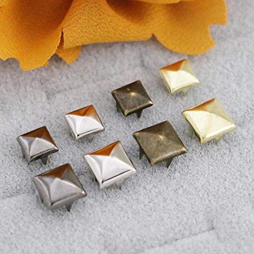 GoldStar Tool Prong Rivets - Square Pyramid Leather Craft Rivets, Fabric Buttons | Mixed Media Craft Accessories