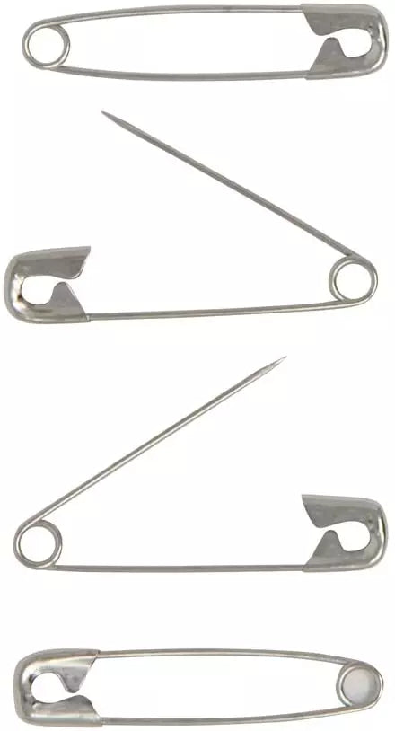 Supreme Safety Pins - Nickel Plated Steel Safety Pins Size #3 10 Gross