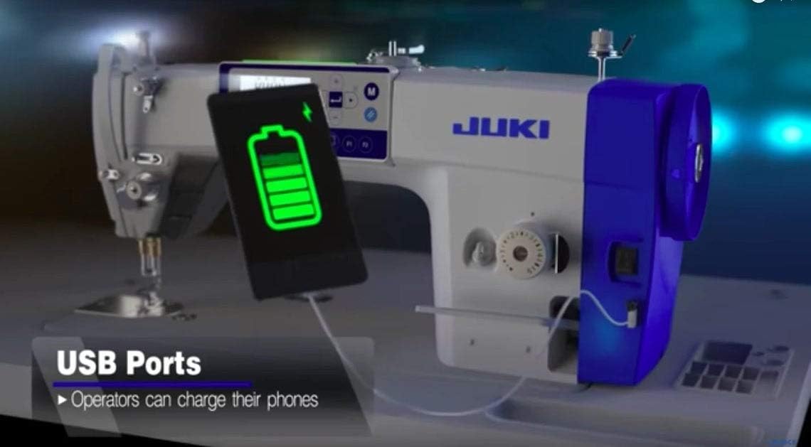 Juki DDL-8000A Direct-drive, Lockstitch USB Voice Thread Trimmer, Table